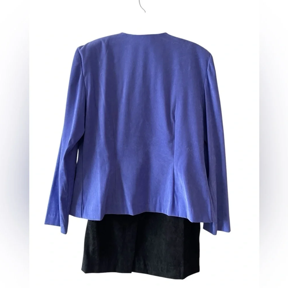 Leslie Fay Vintage Purple Skirt Suit Set | 2-Piece Jacket & Skirt Size 12